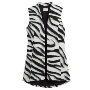 CHICO'S Bicolor Size 3 Wool Vest